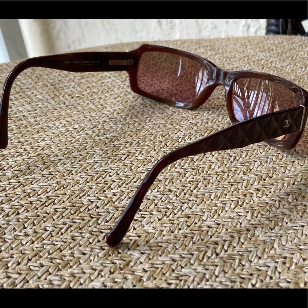 Chanel Burgundy Brown Tortoise 5125 Quilted